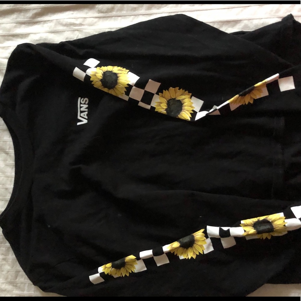 vans long sleeve sunflower tee